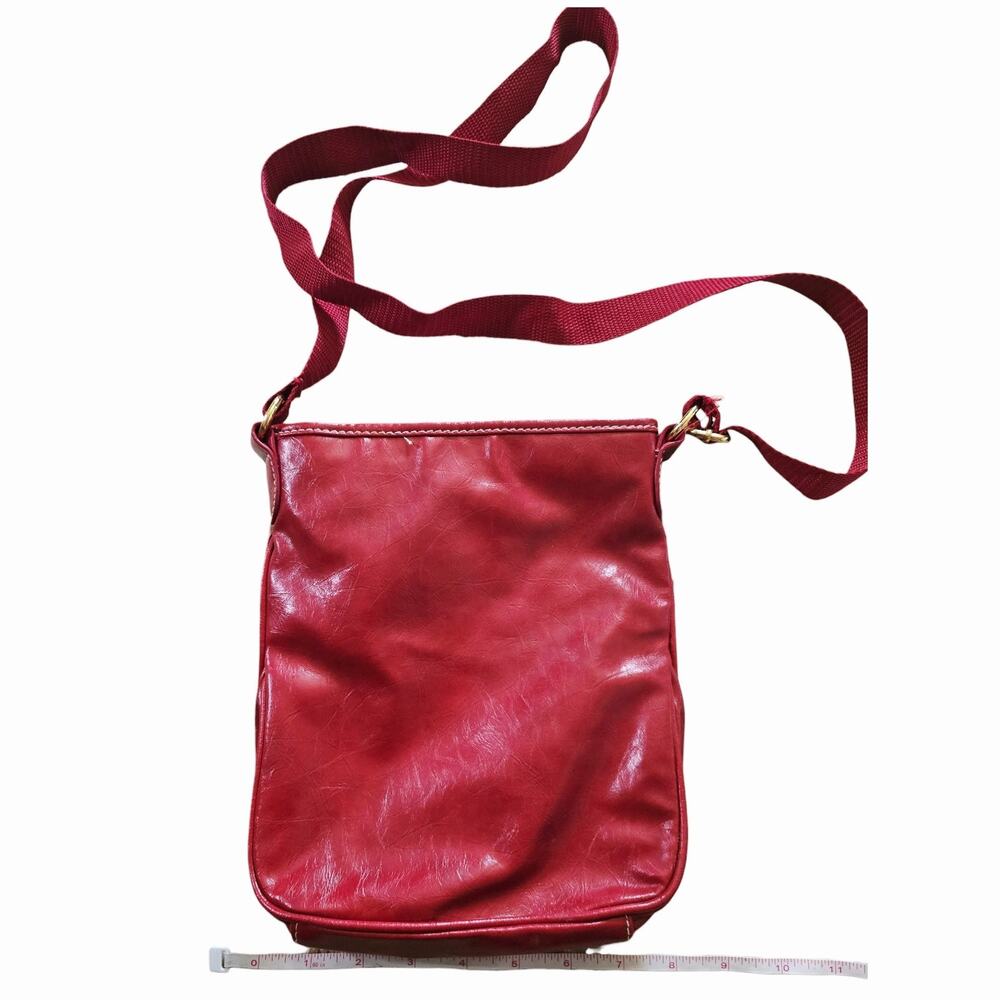 Vintage Baby Phat Red Mini Faux Leather Crossbody Purse Y2K Bag - Picture 9 of 11